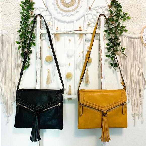 ONE LEFT✨ Braided Mustard Shoulder Bag - Picture 4 of 8